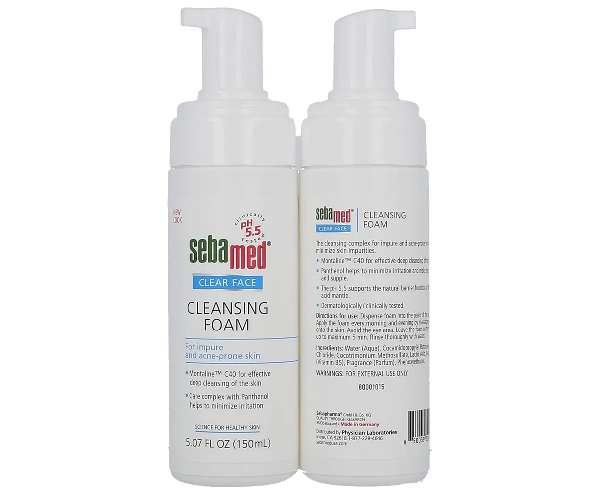 Sebamed Clear Face Cleansing Foam for Impure Oily & Acne-prone Skin 5.07 Fl Oz | Gentle Deep Pore Cleanser - view 2