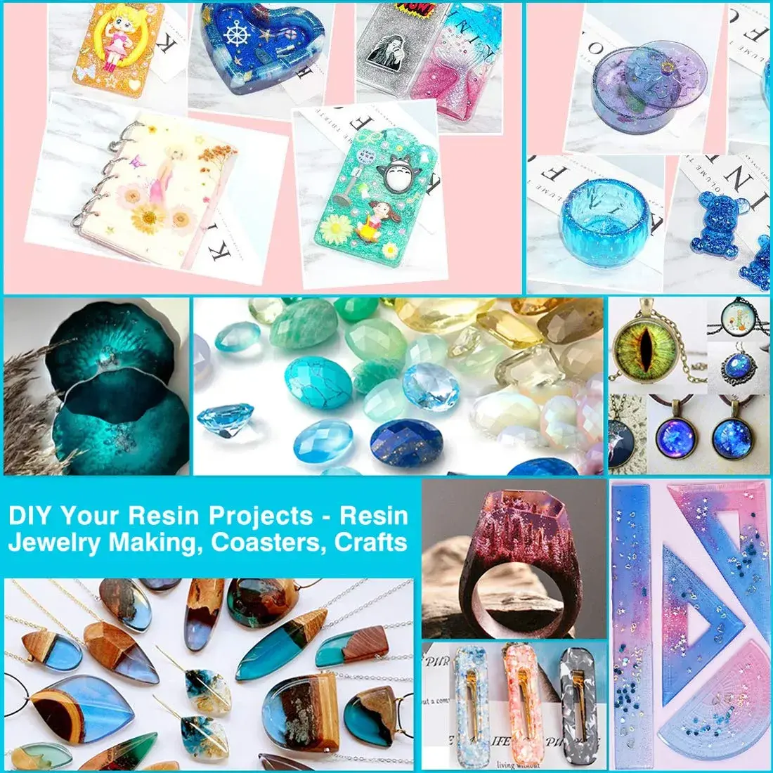 Miraclekoo 18 Colors Epoxy Resin Color Dye 10ml Each | Translucent Liquid Pigment Set - view 3