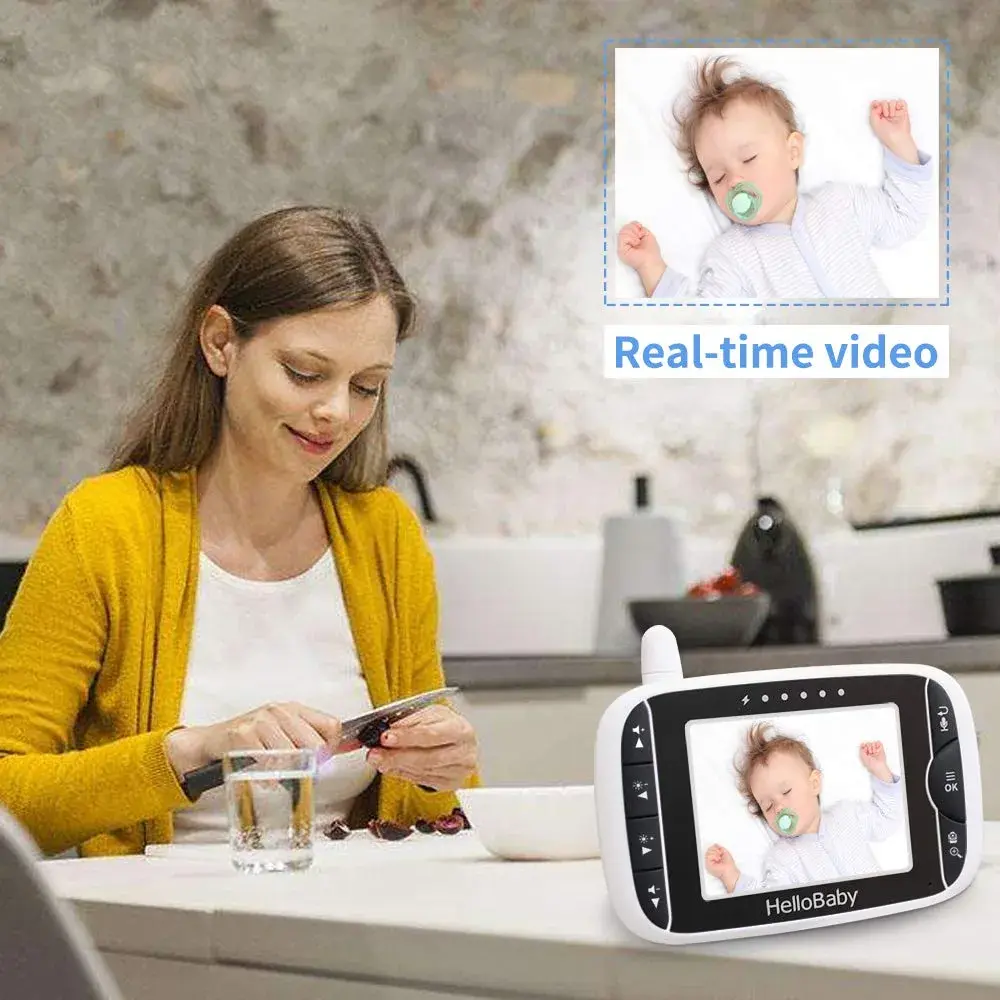 HelloBaby HB65 Video Baby Monitor with 3.2" Screen, No WiFi, Night Vision | Remote Pan-Tilt-Zoom Camera - view 6