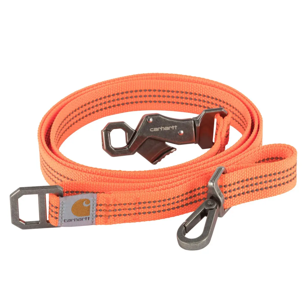 Carhartt Durable Nylon Webbing Dog Leash 1.83 m (6') with Reflective Stitching | Hunter Orange, Small - main product image