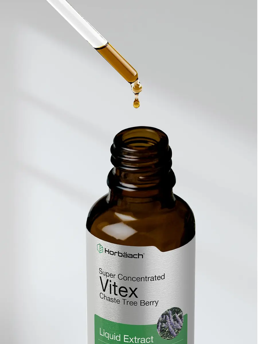 Horbäach Vitex Berry Chasteberry Extract Tincture 2 fl oz | Women's Hormone Support, Alcohol-Free Liquid - view 8