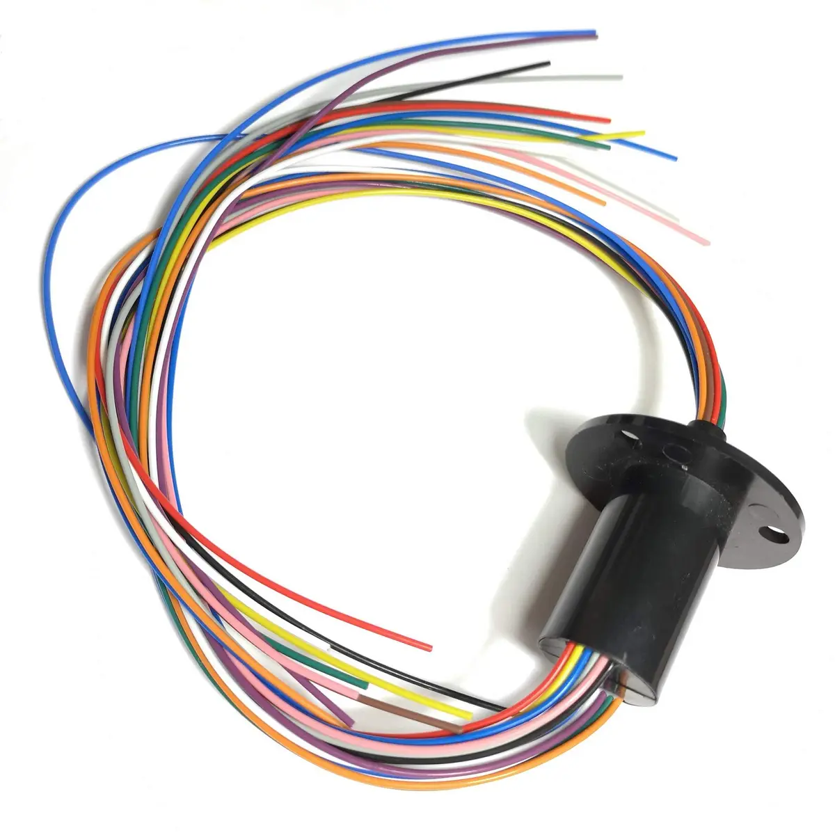 Taidacent 12 Wires 5A Slip Ring Collector Ring Rotary Electrical Contact Connector | Gold-Gold Contact for 360° Rotation - main product image