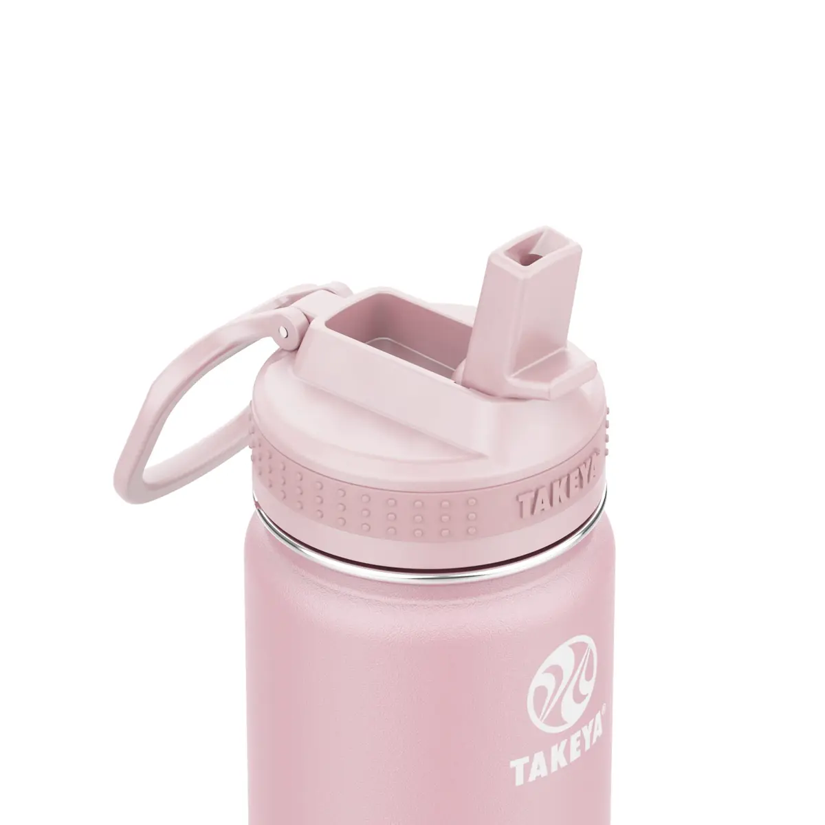 Takeya Kids Water Bottle 14 oz Stainless Steel Double Wall Insulation BPA-Free Leakproof Straw Handle Reusable - view 2