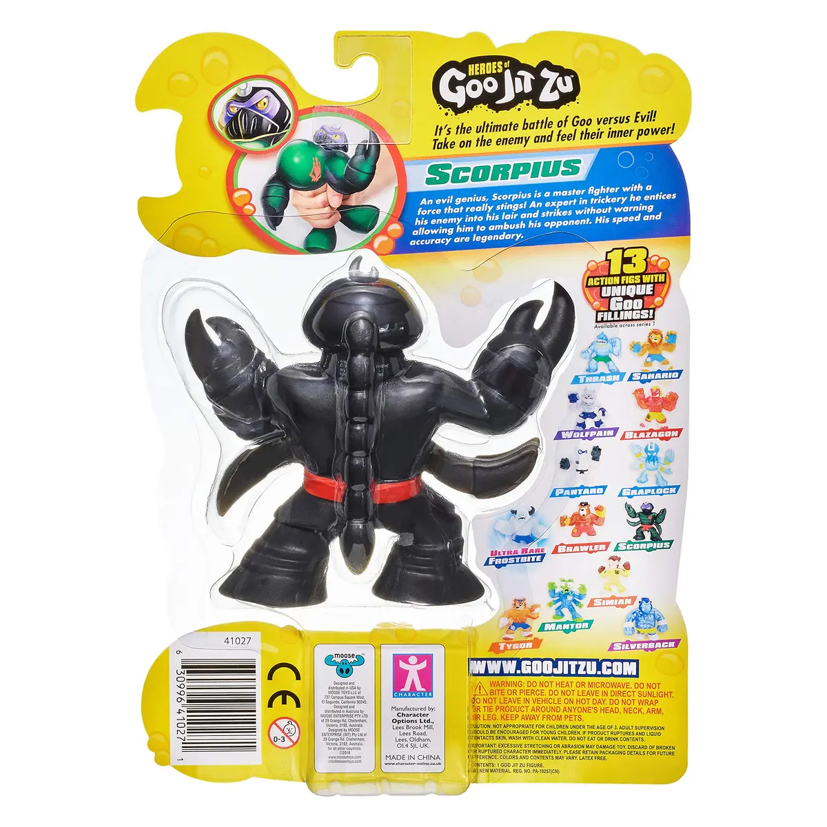 Heroes of Goo Jit Zu Scorpius Scorpion Action Figure | Squishy, Stretchy, Gooey Toy for Kids 3-6 Years - view 4