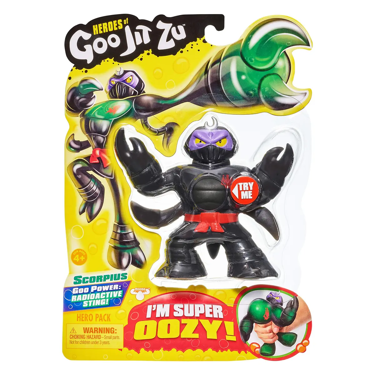 Heroes of Goo Jit Zu Scorpius Scorpion Action Figure | Squishy, Stretchy, Gooey Toy for Kids 3-6 Years - view 2