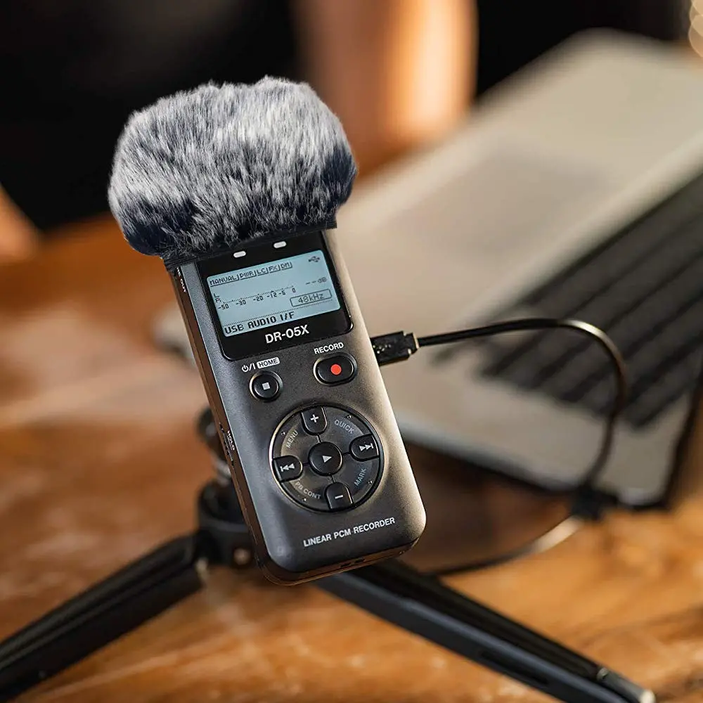 YOUSHARES DR05X Windscreen Muff for Tascam DR-05X DR-05 Portable Recorders | Artificial Fur Wind Screen - view 7