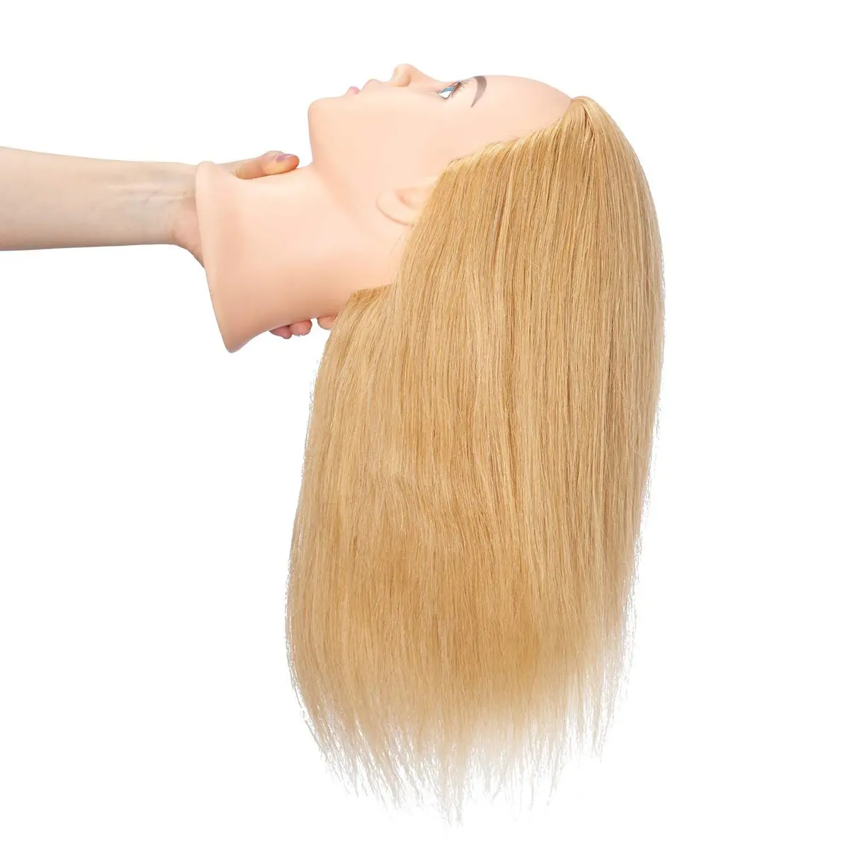 Hairingrid Mannequin Head 20"-22" | 100% Human Hair for Hair Styling & Cosmetology - view 4