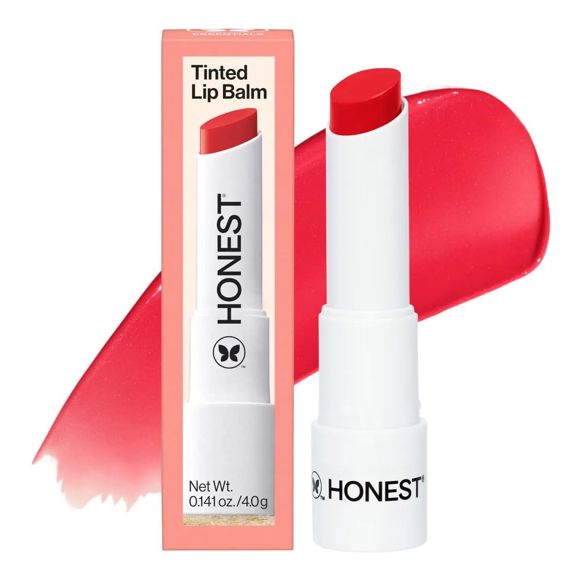 Honest Beauty Tinted Lip Balm Blood Orange | Moisturizing, Cruelty-Free, Vegan, Sheer Finish - main product image