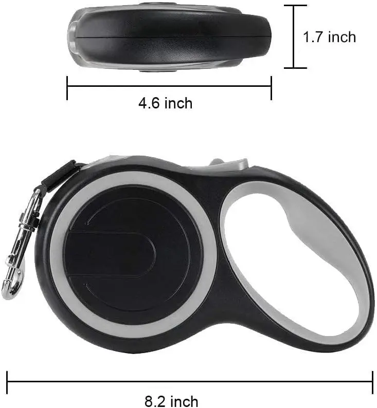 EC.TEAK Retractable Dog Leash 26 ft | Heavy Duty Nylon & TPE Handle for Medium & Large Dogs - view 3