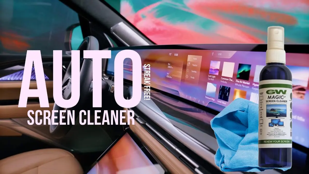 GW Deluxe Magic Screen Cleaner Kit for Ultra HD 4k HDR OLED TV, Laptop and Tablet Screens with 2 Premium Microfiber Cloths and Larger Spray Bottle | Safe, Effective & Large-Size - view 5