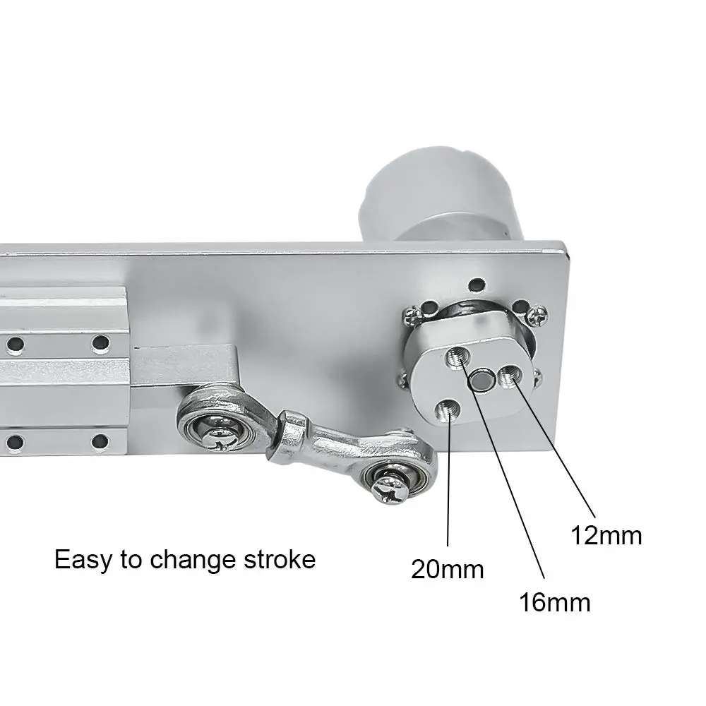 KZNANZN 12V DC Linear Actuator Motor 20mm Stroke | Adjustable Reciprocating Cycle Motor for DIY Design - view 3
