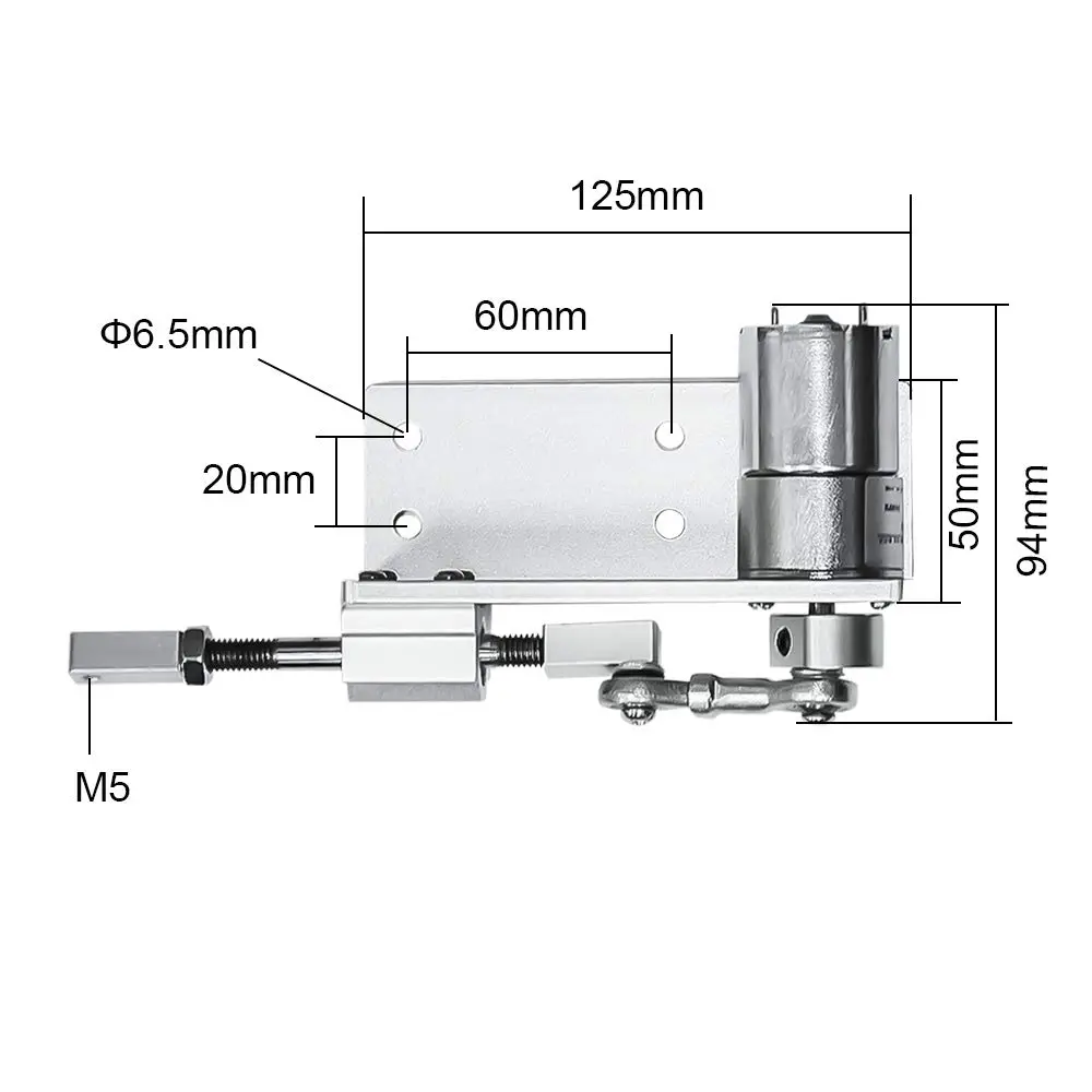 KZNANZN 12V DC Linear Actuator Motor 20mm Stroke | Reciprocating Cycle Motor with Adjustable Stroke - view 4