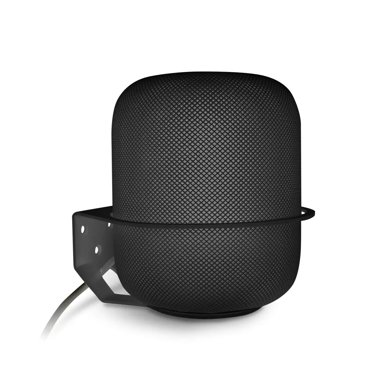 ALLICAVER Black Metal Wall Mount Compatible with Apple HomePod 2nd Gen Speaker Holder | Space-Saving Wall Mount for HomePod - main product image