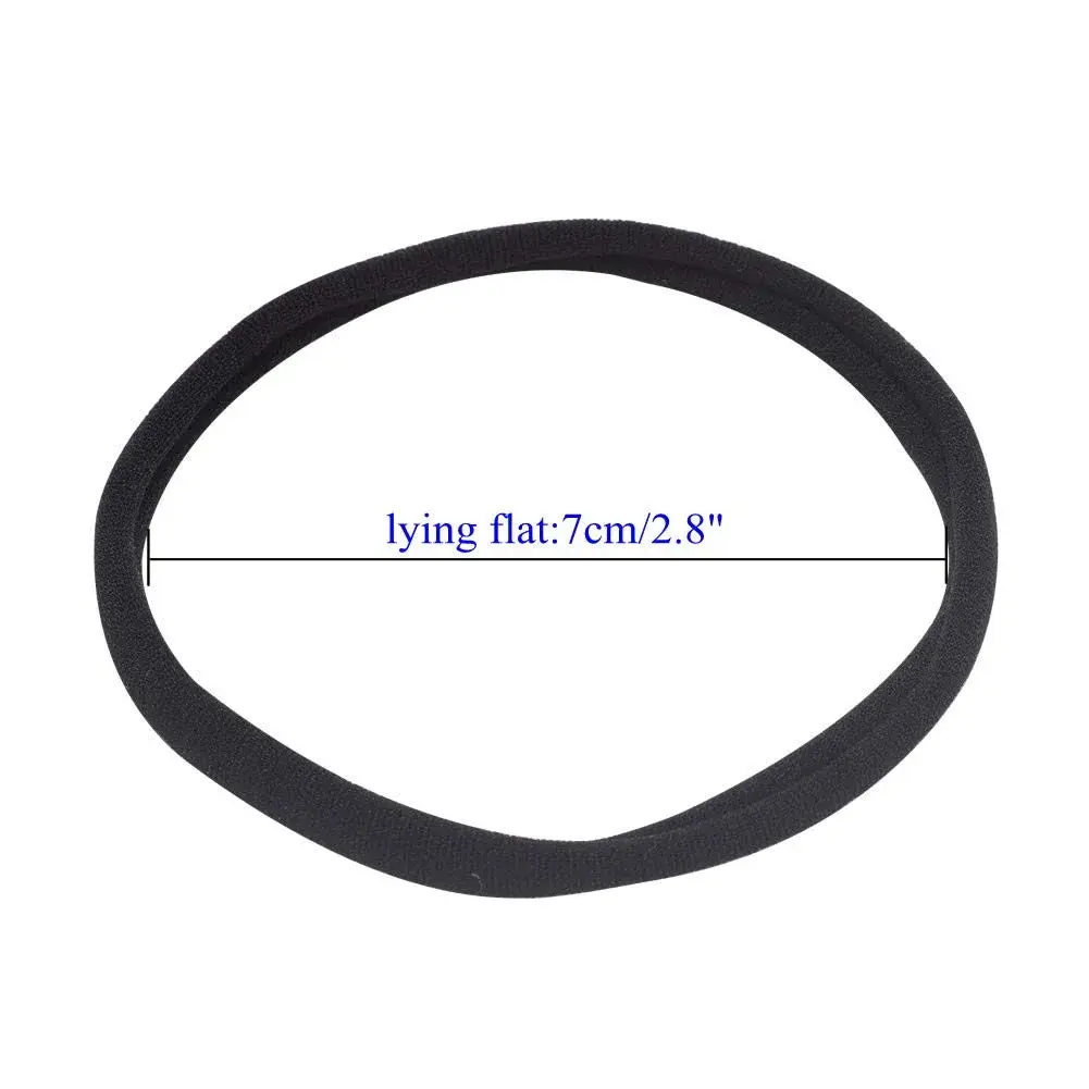 inSowni 50 Pack Super Soft Stretchy DIY Solid Nylon Headbands Baby Hair Bands One Size Fits All (Black) - view 4