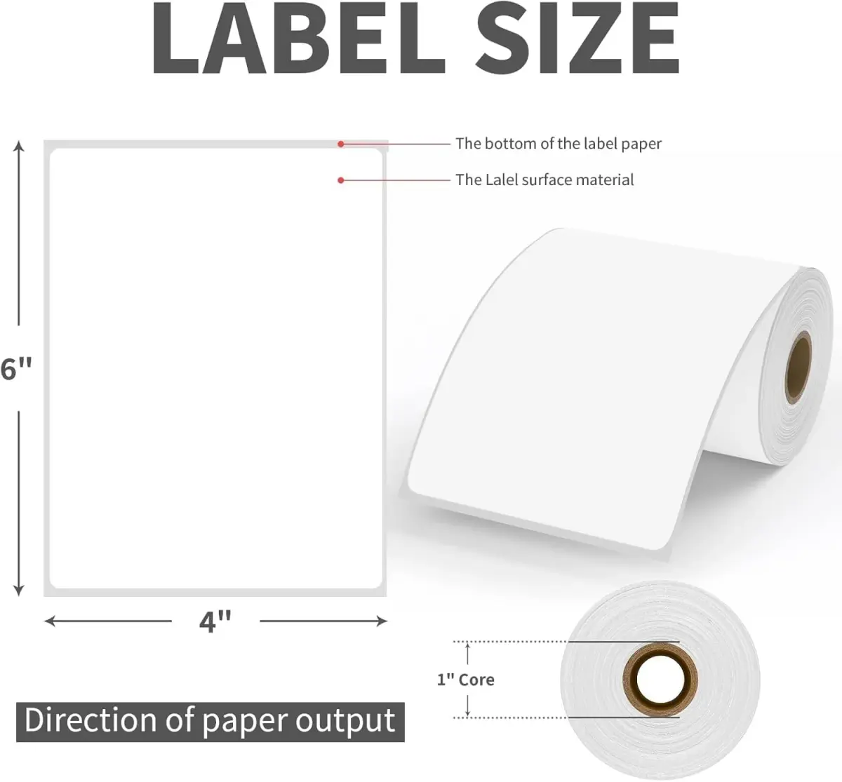 9527 Product 4x6" Direct Thermal Shipping Labels, 25000 Labels (100 Rolls) | Compatible with Zebra Printers - view 2