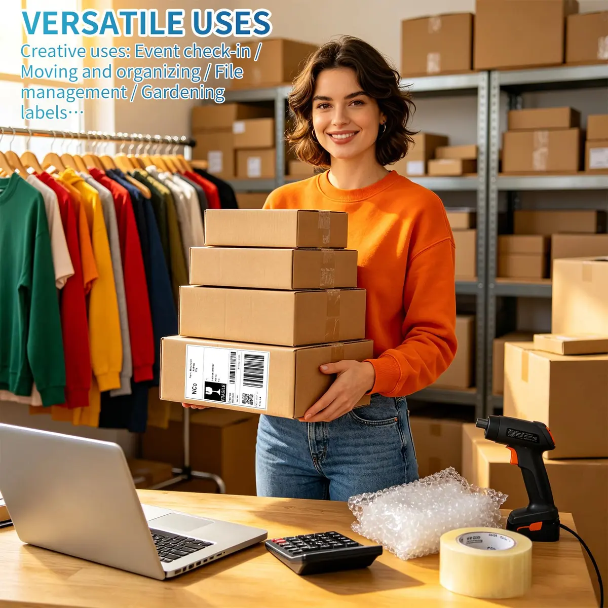 9527 Product 4x6 Direct Thermal Shipping Labels, 20000 Labels (80 Rolls) | Compatible with Zebra Printers - view 6
