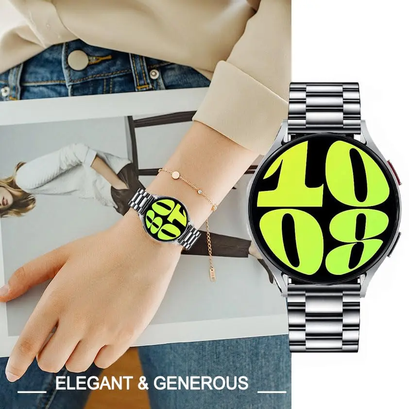 DEALELE Stainless Steel Watch Band Compatible with Samsung Galaxy Watch 7 / FE / 6 / 6 Classic / 5 / 5 Pro / 4 / 4 Classic / Galaxy 3 41mm, 20mm - view 6