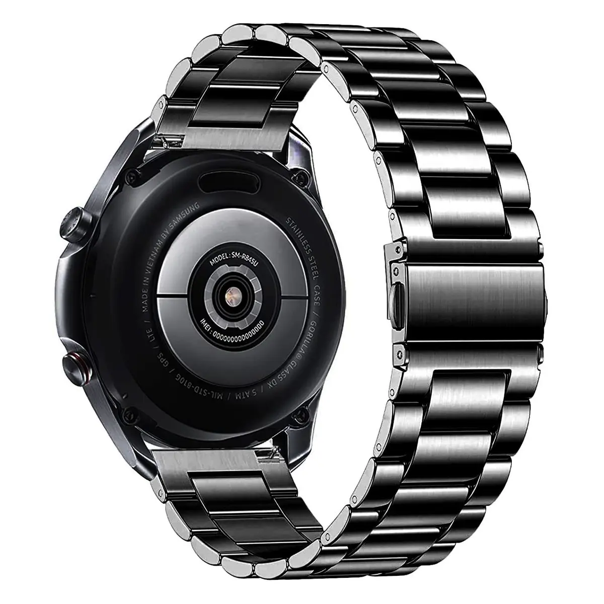 DEALELE Stainless Steel Watch Band Compatible with Samsung Galaxy Watch 7 / FE / 6 / 6 Classic / 5 / 5 Pro / 4 / 4 Classic / Galaxy 3 41mm, 20mm - view 2