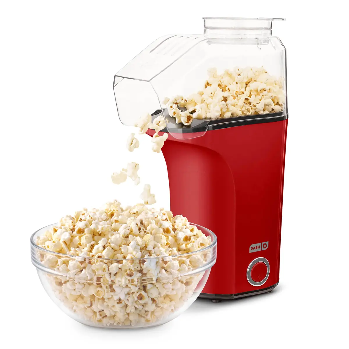 Dash Fresh Pop Popcorn Maker 16-Cup Red | Oil-Free Hot Air Popper for Family & Movie Nights - main product image