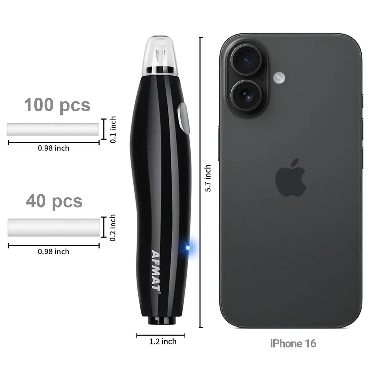AFMAT Electric Eraser for Artists 140 Refills Rechargeable Battery Operated | Precise Drafting & Crafting (70-120 chars) - view 5