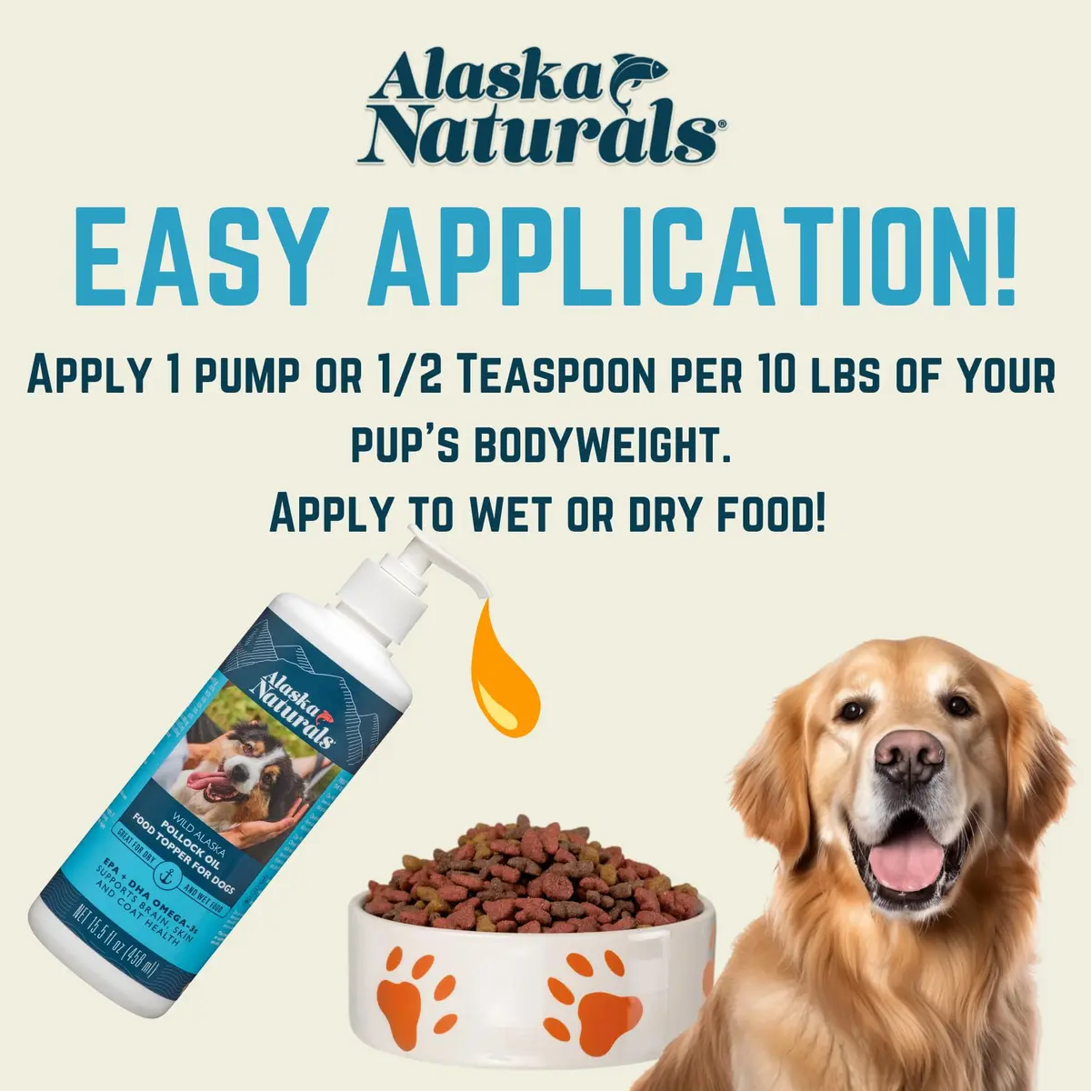Alaska Naturals Wild Alaskan Fish Oil Supplement for Dogs Skin and Coat 15.5 oz | EPA DHA Omega-3 Fatty Acids Support - view 5