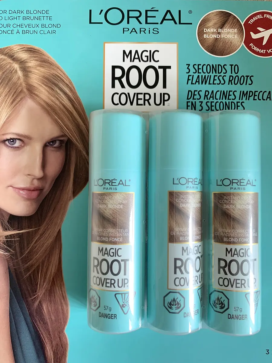 L'Oreal Paris Root Cover Up Dark Blonde 6.03oz | Quick Gray Concealer, Ammonia-Free, Lasts Until Shampoo - main product image