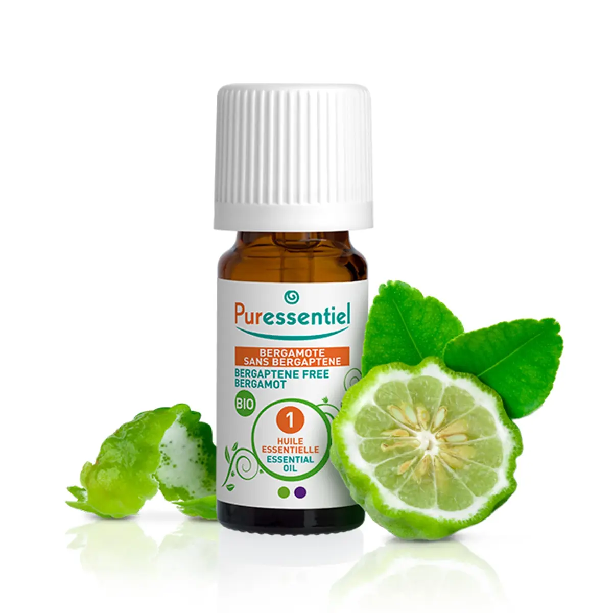 Puressentiel Organic Essential Oil - Bergamot 0.34 oz | Pure, Organic, Certified EOBBD for Unisex - main product image