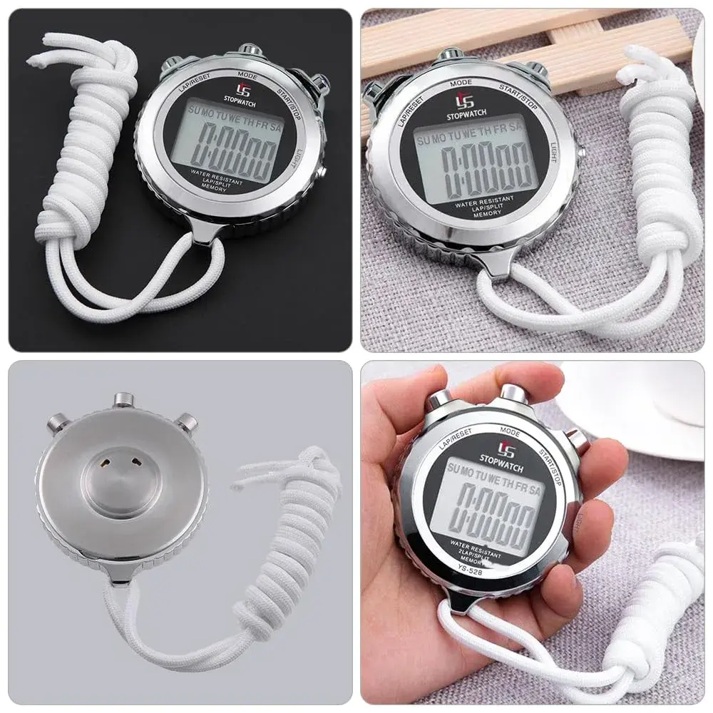 LAOPAO Metal Stopwatch Timer with Backlight & 2 Lap Memory | Professional Coach Stopwatch - view 5