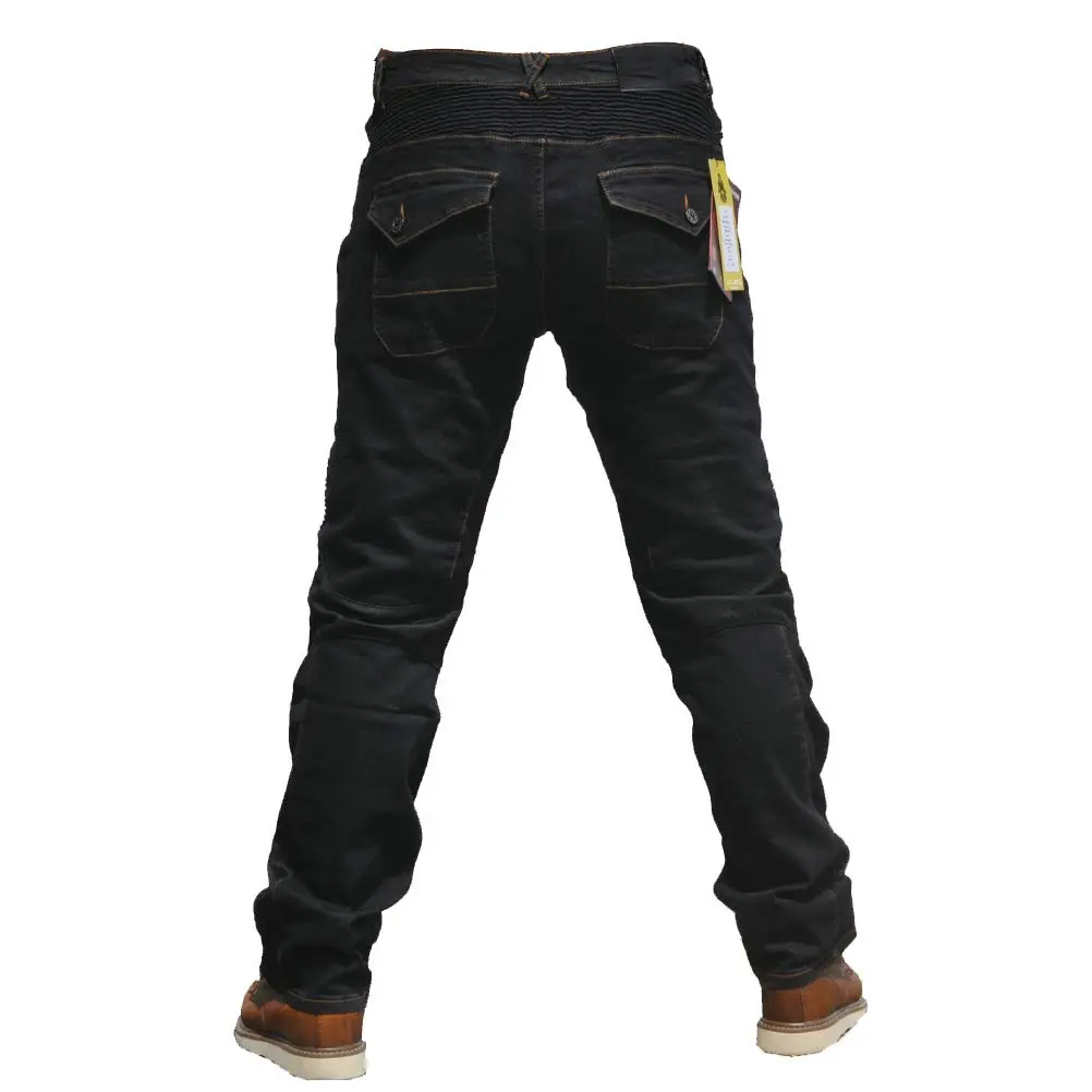 Takuey Men's Motorcycle Riding Jeans with Armor - Black, XL (34) | CE Certified Protection - view 3