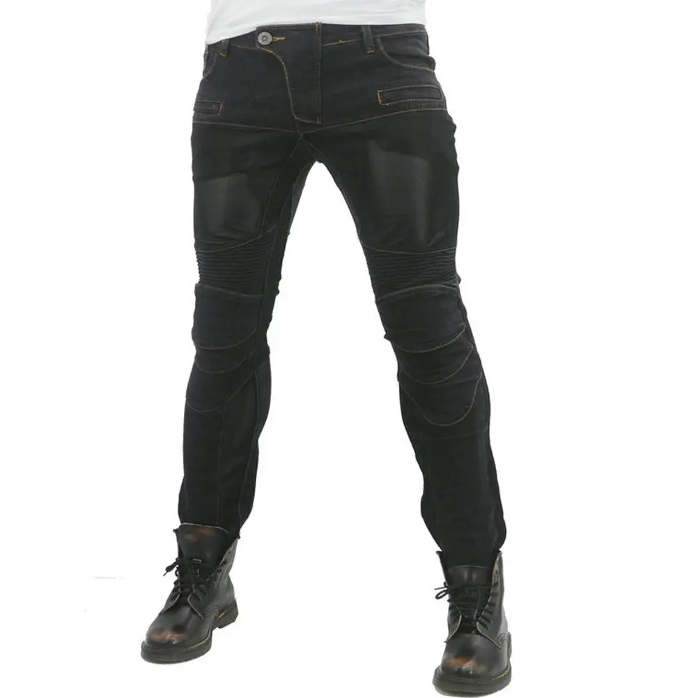 Takuey Men's Motorcycle Riding Jeans with Armor - Black, XL (34) | CE Certified Protection - view 4