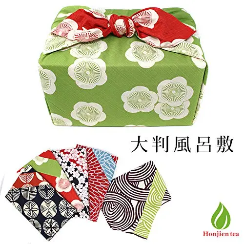 honjien Furoshiki XL 40.9 x 40.9 in | Reversible Japanese Cotton Wrap - view 3
