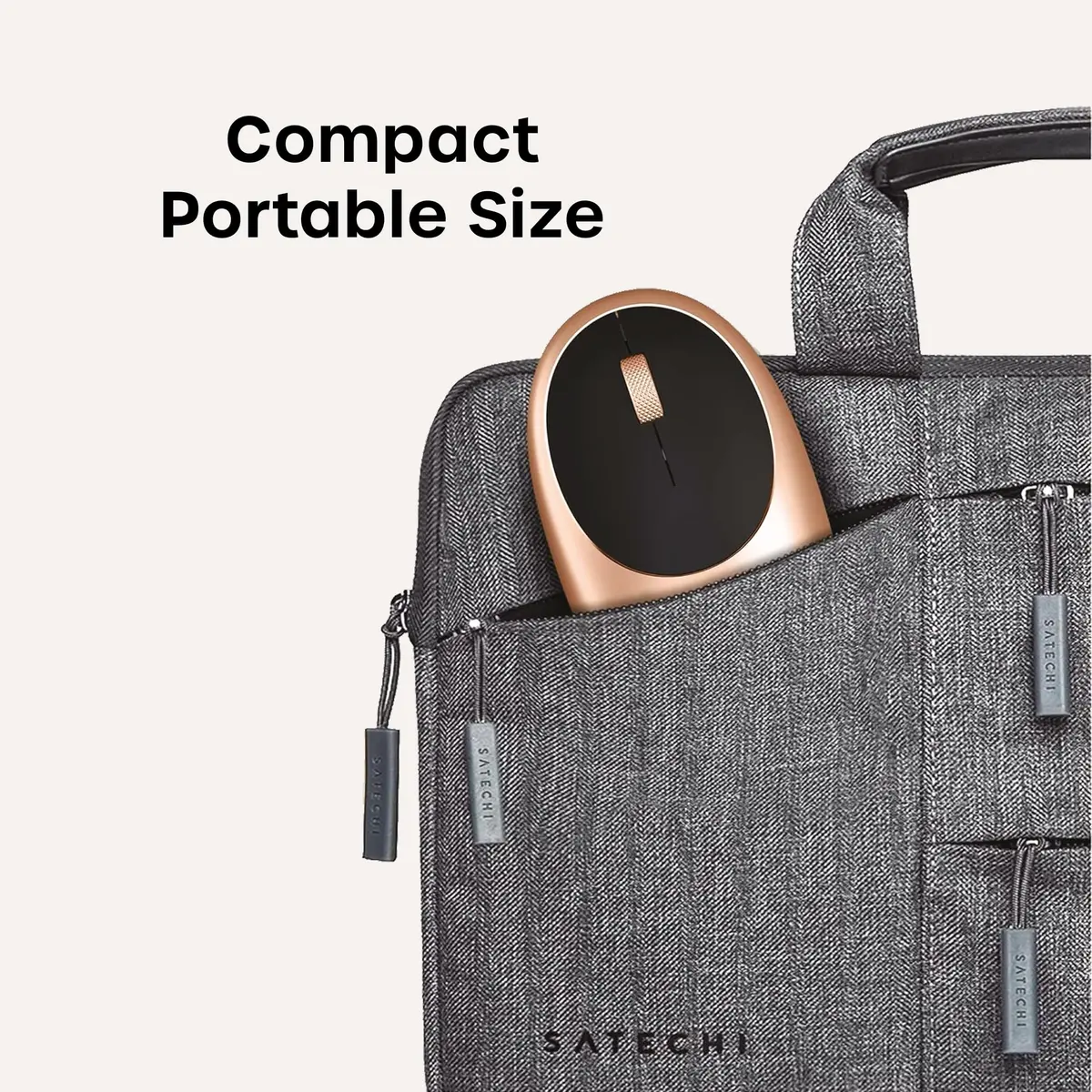 Satechi M1 Wireless Bluetooth Mouse, USB-C Rechargeable, Compact Gold | 1200 DPI Optical Tracking - view 5