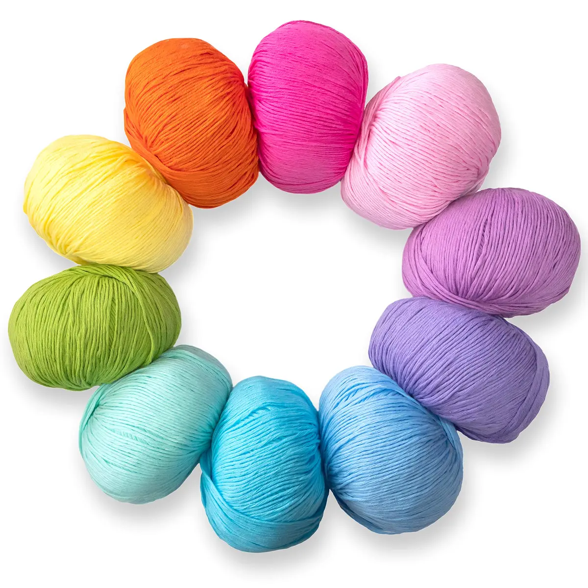 Studio Sam Pure Cotton Yarn Set Boho Brights Collection 1850 Yards (500g) | 100% Cotton Yarn for Knitting & Crochet - main product image