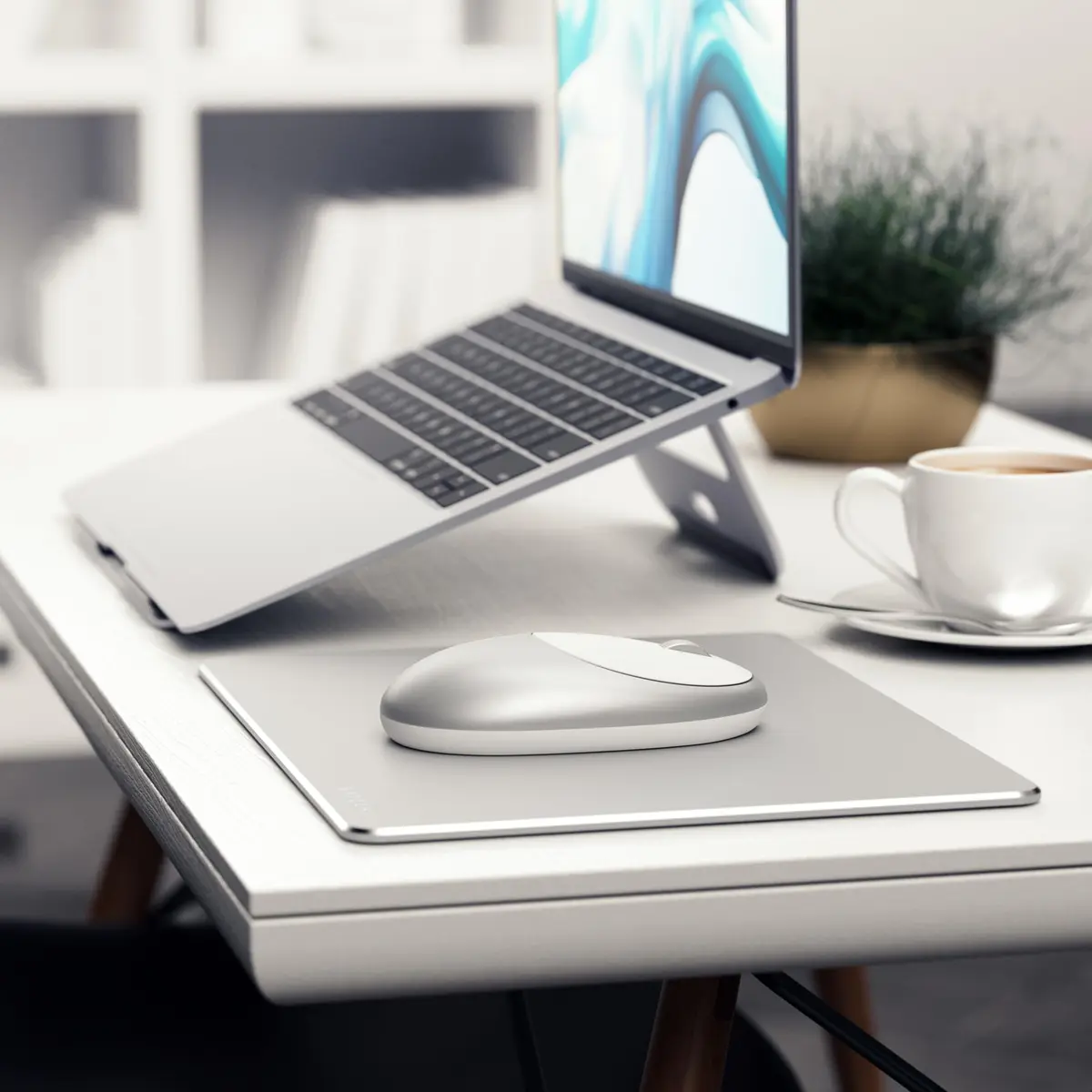 Satechi M1 Wireless Bluetooth Mouse, USB-C Rechargeable, Silver | Precise Optical Tracking for Mac & Windows - view 8