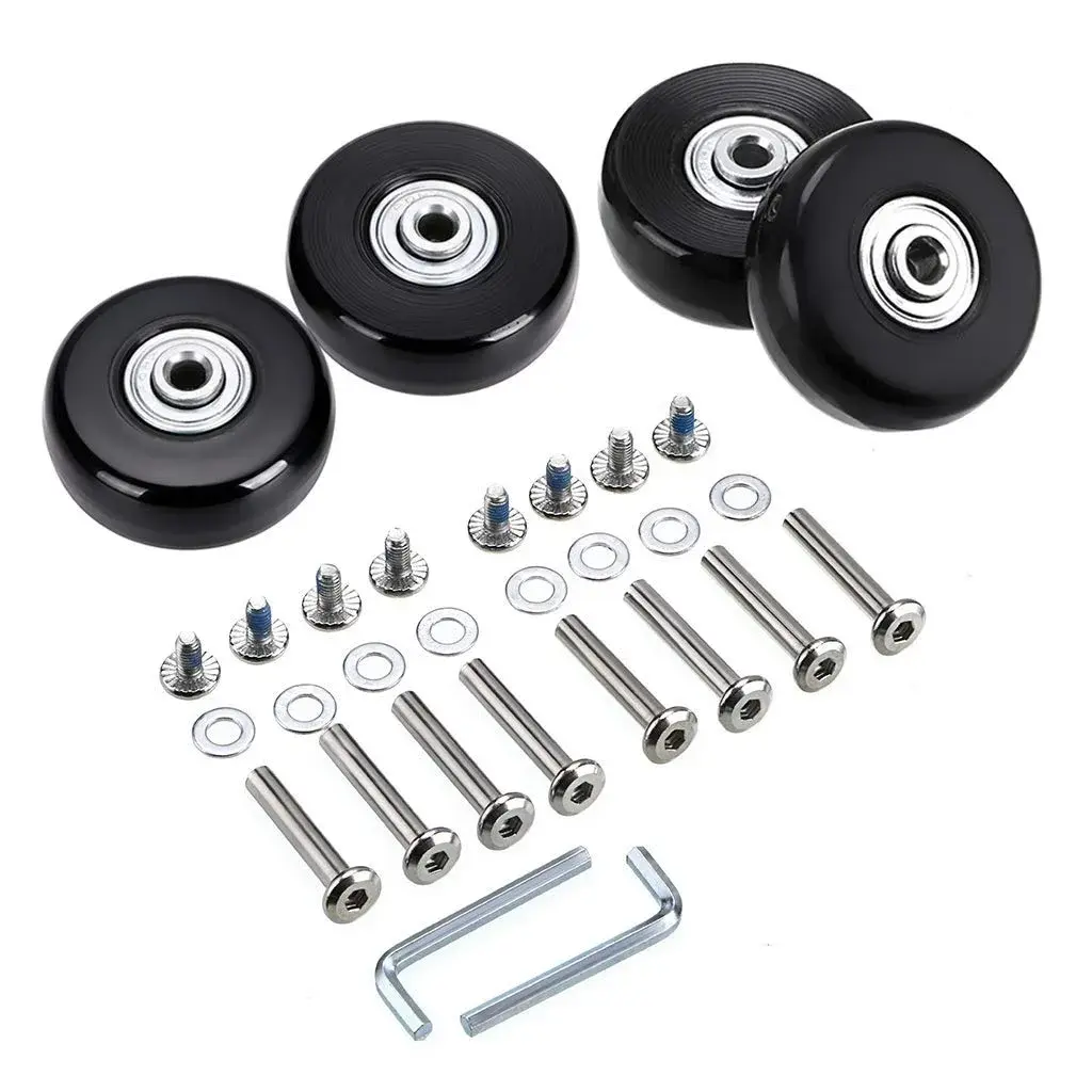 OwnMy 50mm x 18mm Luggage Suitcase Replacement Wheels Set of 4 | Smooth Rolling for Travel - main product image