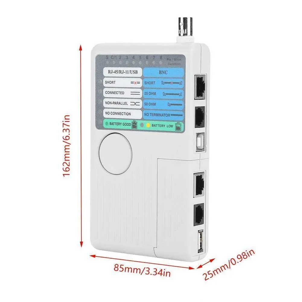 iMBAPrice NF-3468 4-in-1 Network Cable Tester with Remote, USB/BNC/RJ45/RJ11, Cat5/Cat6/UTP/STP - view 6