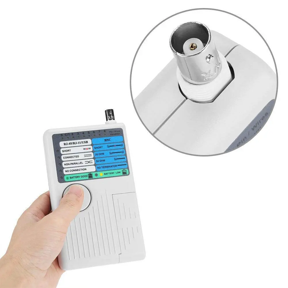 iMBAPrice NF-3468 4-in-1 Network Cable Tester with Remote, USB/BNC/RJ45/RJ11, Cat5/Cat6/UTP/STP - view 7