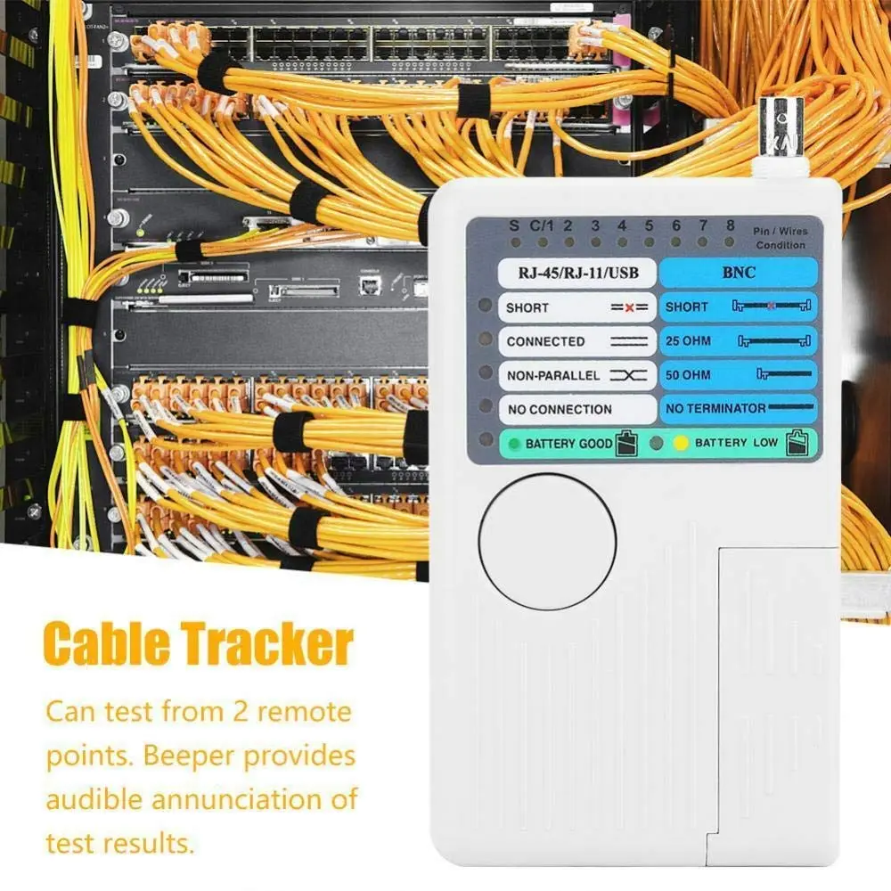iMBAPrice NF-3468 4-in-1 Network Cable Tester with Remote, USB/BNC/RJ45/RJ11, Cat5/Cat6/UTP/STP - view 4