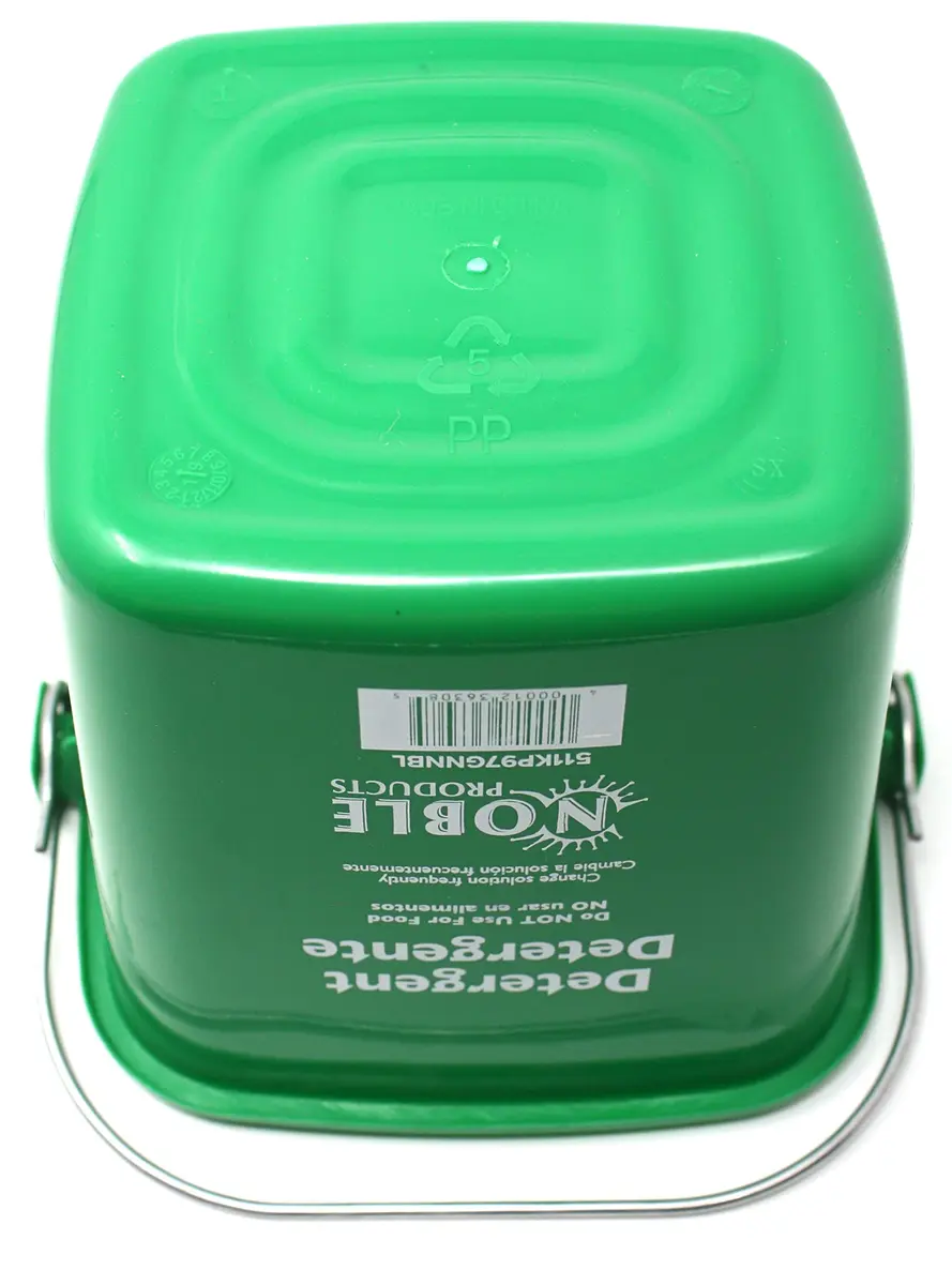 Noble Products Green Bucket 3 Quart | Square Cleaning Pail for Household & Commercial Use - view 6
