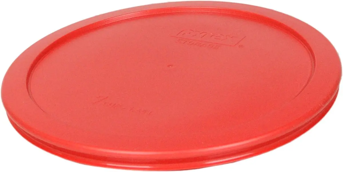 Pyrex 7402-PC 6 and 7-Cup Red Food Storage Lids (2-Pack) | Made in USA, BPA-Free, Dishwasher Safe - view 4