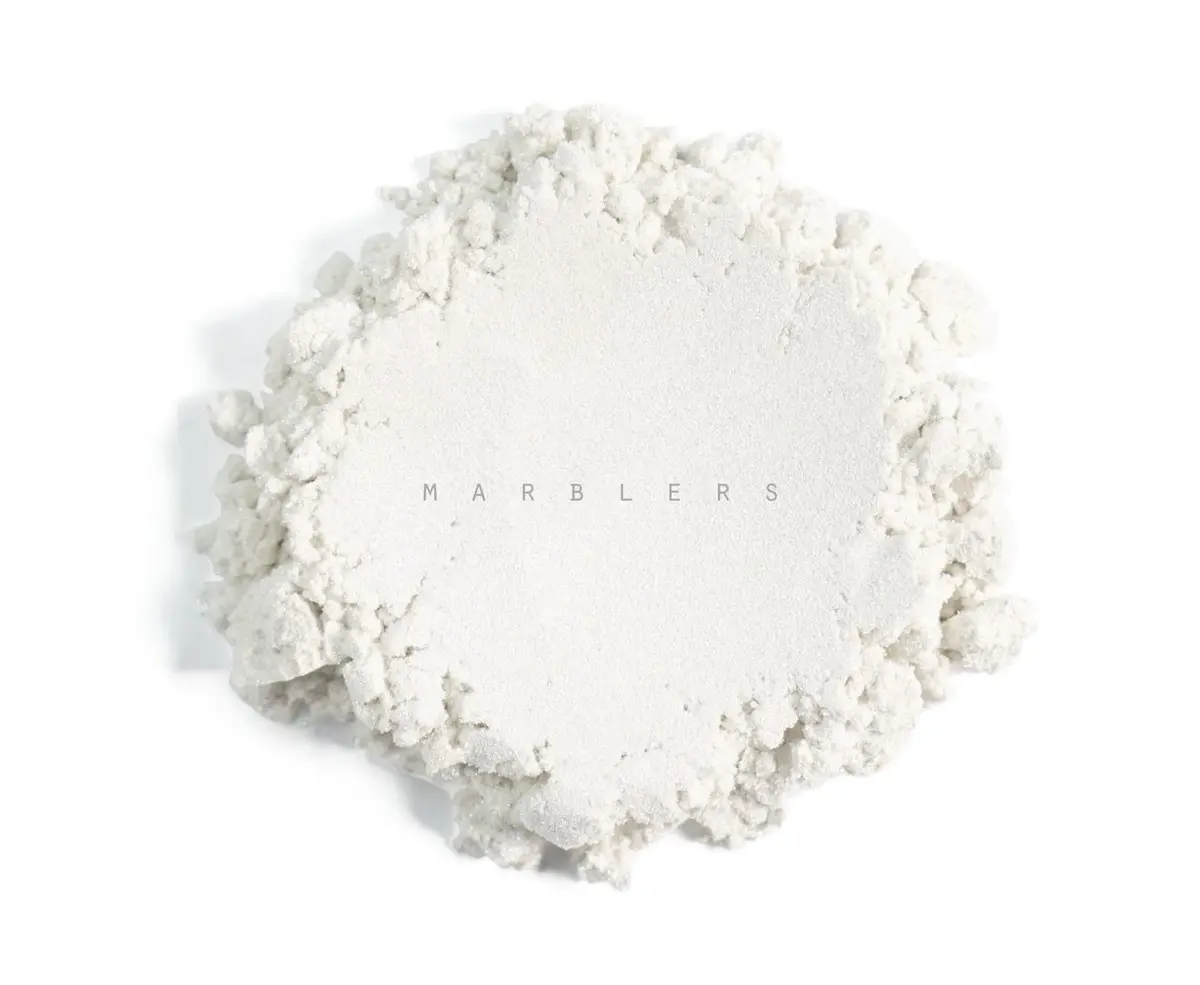 MARBLERS White Mica Powder [Cream White] 3oz (85g) Cosmetic Grade Pigment for Soap, Resin, Candle, Nail Art, Bath Bombs, Vegan, Cruelty Free - view 2