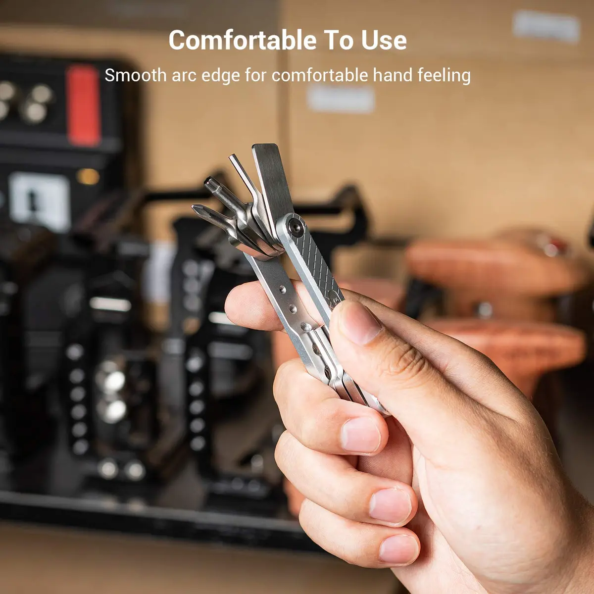SMALLRIG Folding Tool Set with 7 Functional Tools for Camera | Compact Multi-Tool for Photographers (82 x 24 x 12mm) - view 7