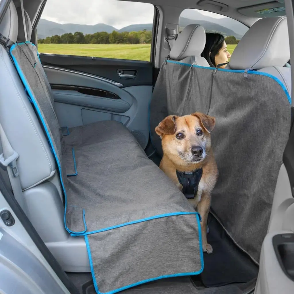 Kurgo Coast to Coast Hammock, Heather Grey, 55" Wide | Waterproof Car Seat Cover for Dogs - view 5