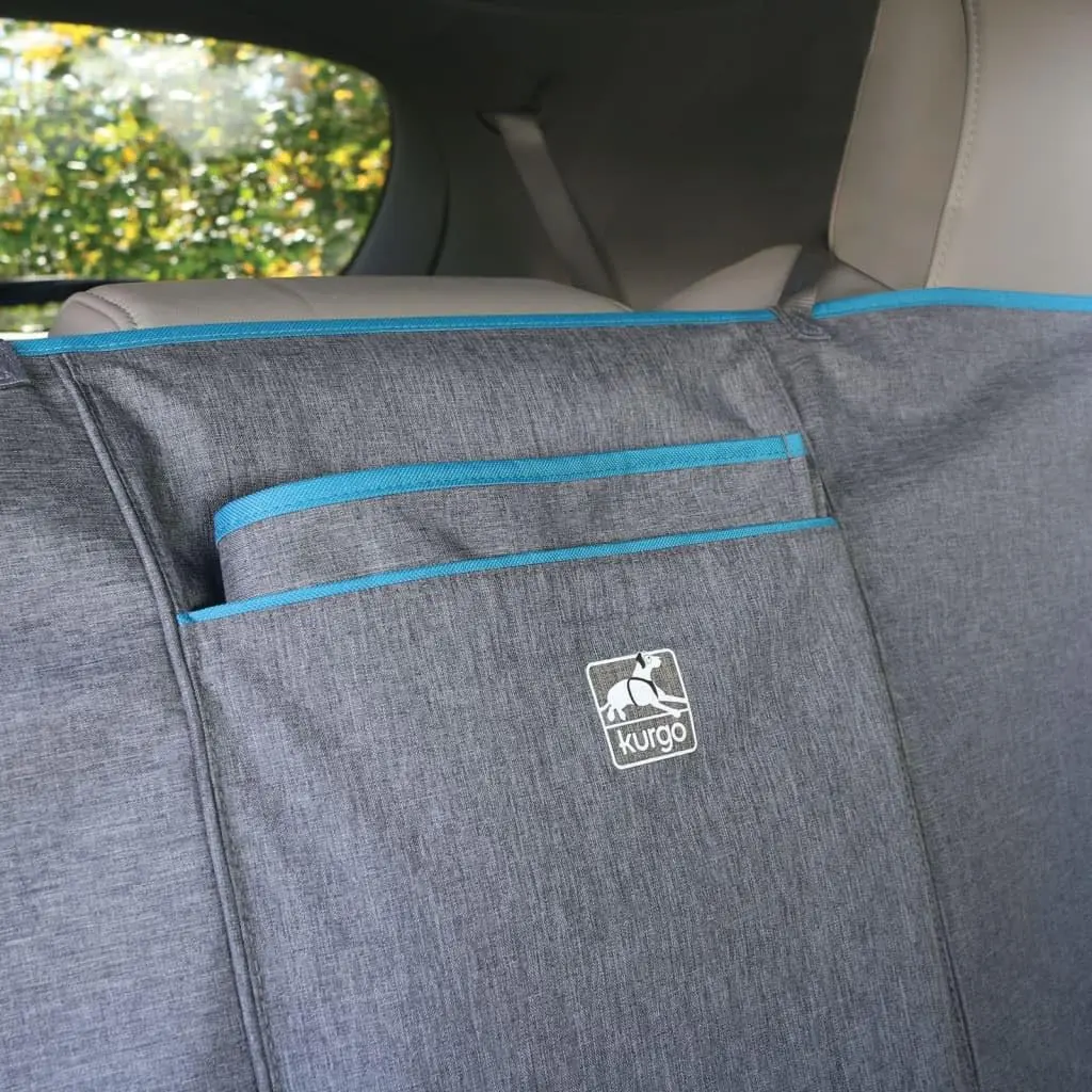 Kurgo Coast to Coast Hammock, Heather Grey, 55" Wide | Waterproof Car Seat Cover for Dogs - view 7