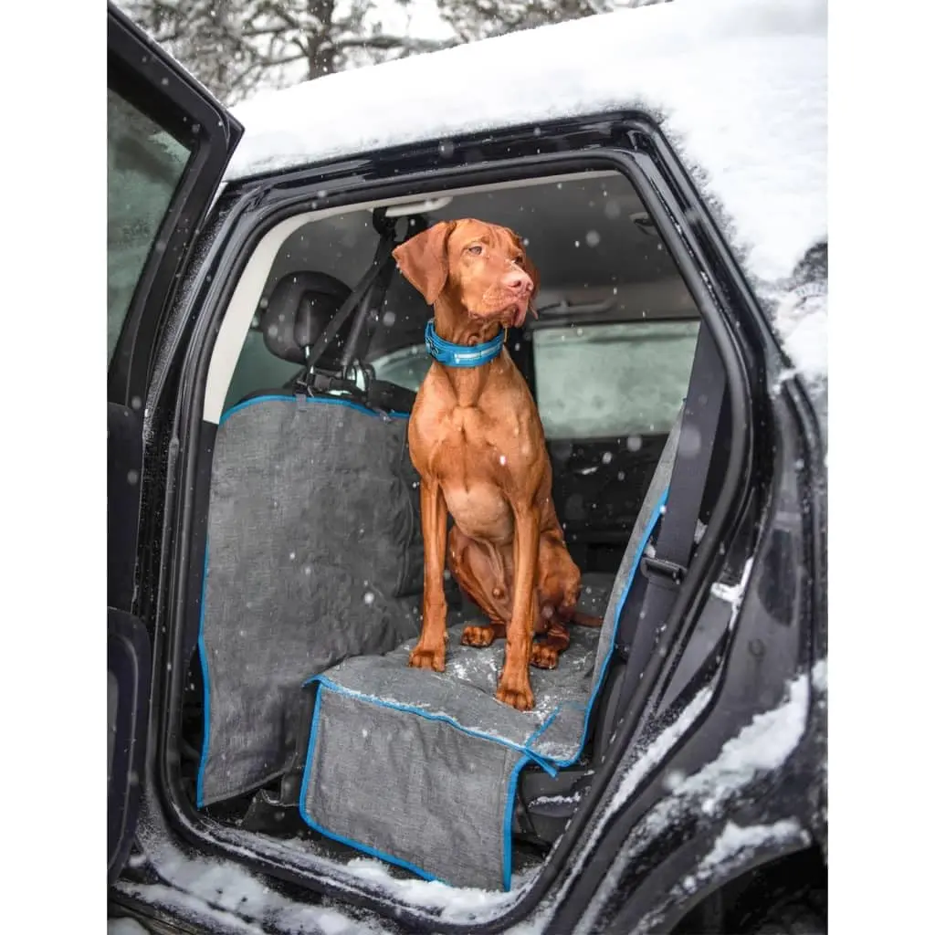 Kurgo Coast to Coast Hammock, Heather Grey, 55" Wide | Waterproof Car Seat Cover for Dogs - view 4