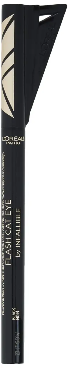 L'Oreal Paris Infallible Flash Cat Eye Waterproof Liquid Eyeliner, Black, 12ml (0.44 oz) | Precision Winged Eyeliner - view 2