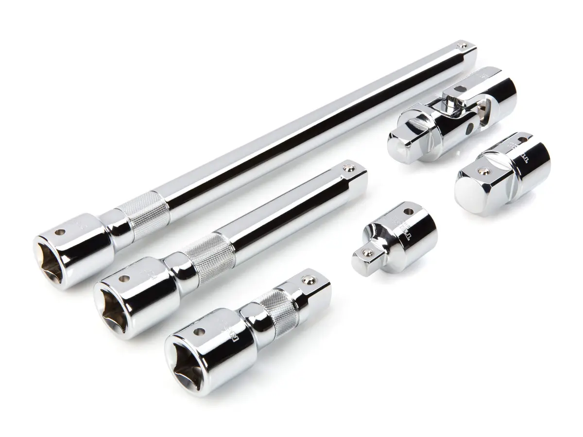 TEKTON 3/4 Inch Drive Accessories Set, 6-Piece | Heavy-Duty Socket & Extension Kit for Large Equipment - main product image