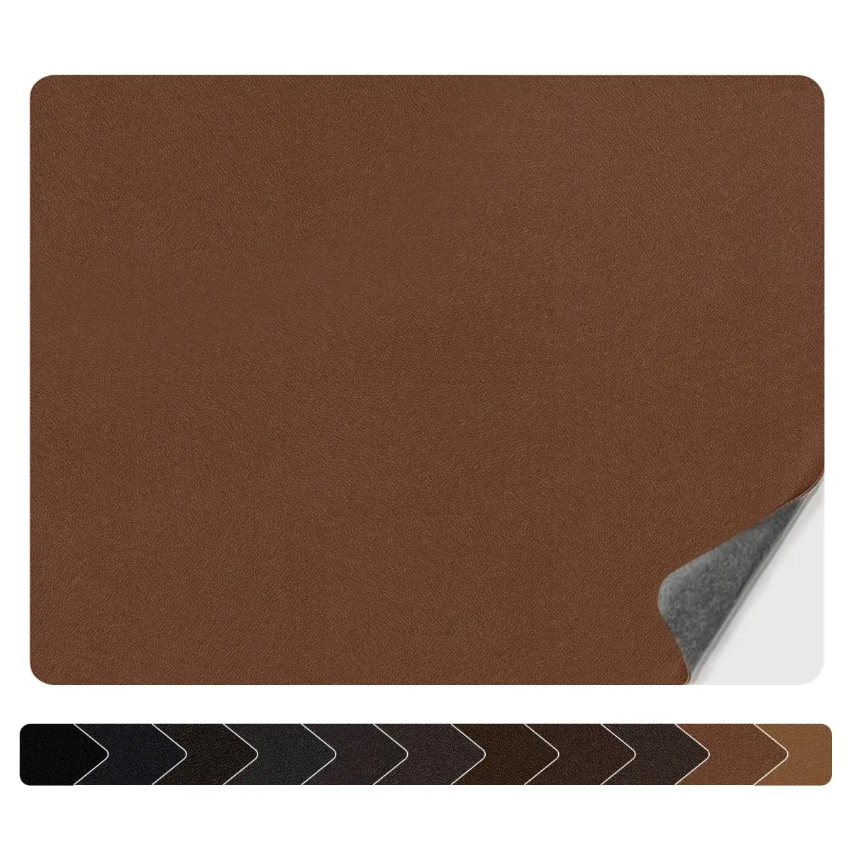 Numola Light Brown Leather Repair Patch 8x11 Inch - Waterproof Self-Adhesive Fabric Tape - main product image