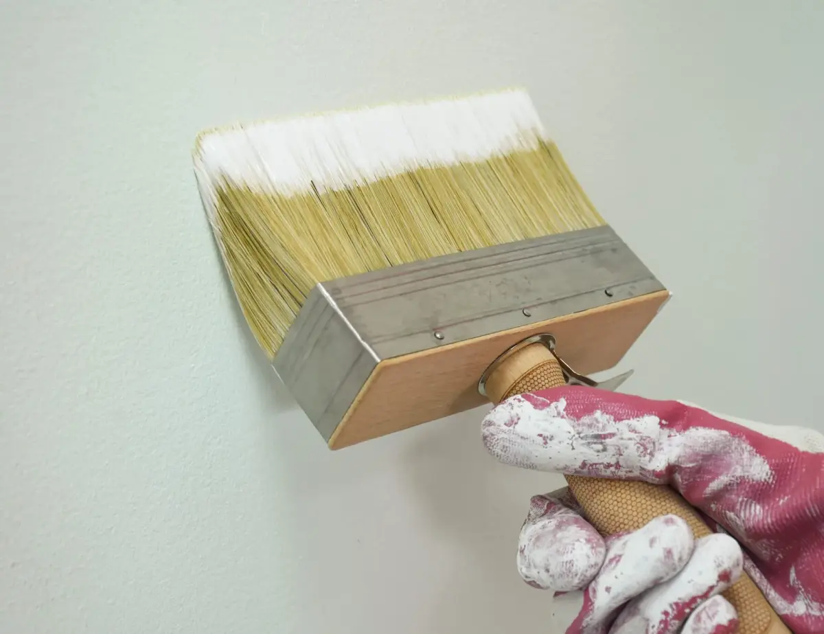 ROLLINGDOG 5.5" Deck Stain Limewash Brush | 14cm Wide Imitation Bristle for Walls, Decks, Fences - view 5