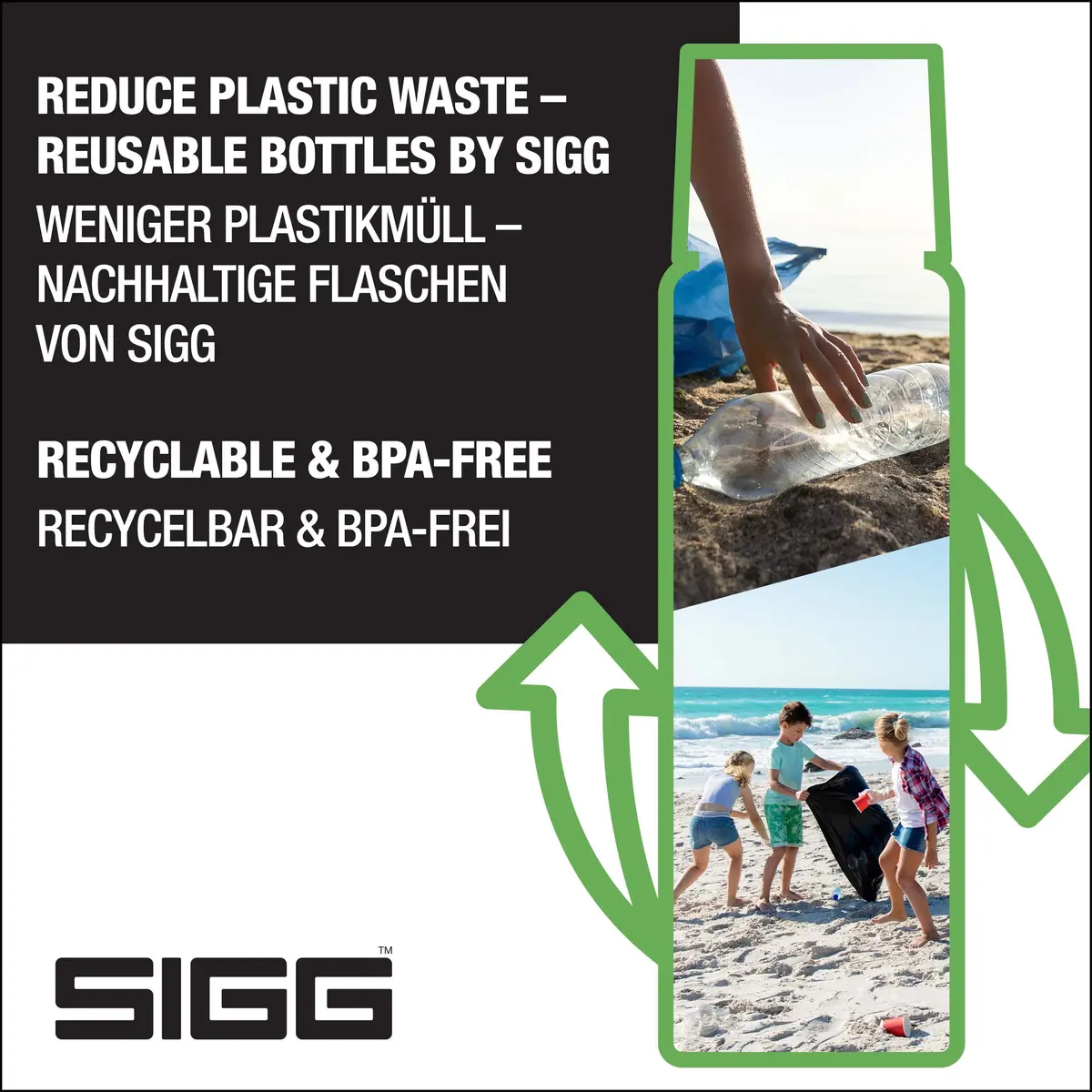 Sigg Selenite Insulated Water Bottle 1.1 L | Leakproof, Lightweight, BPA Free, 18/8 Stainless Steel - view 4